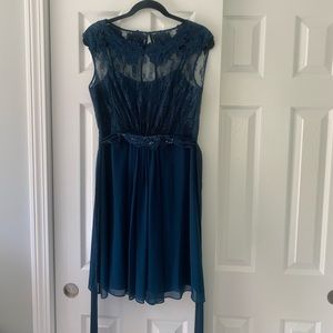 Coast Teal Lace/Chiffon Dress 8